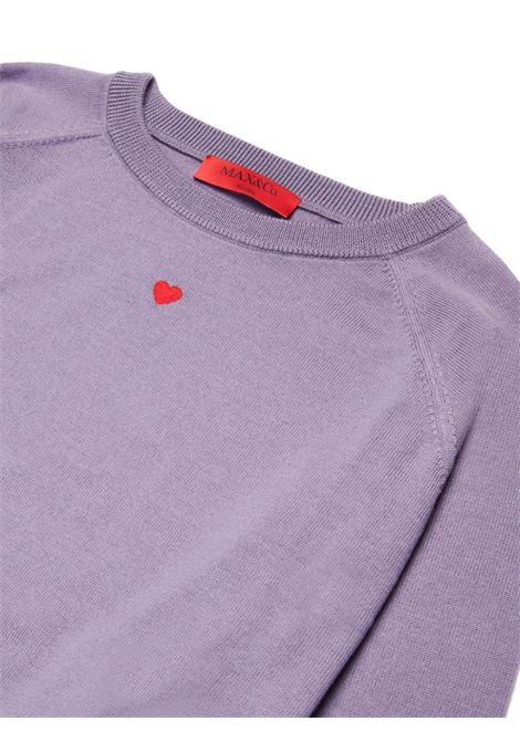 MAX&CO. KIDS Pullover In Lana Lilla Con Cuore - MAX&CO. KIDS