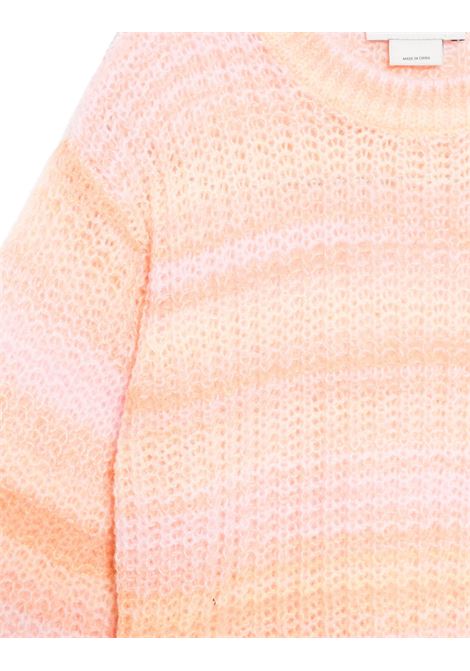 STELLA MCCARTNEY KIDS Pullover In Maglia Rosa Pesca A Righe Arcobaleno - STELLA MCCARTNEY KIDS