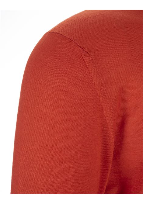 FEDELI Pullover In Seta E Cashmere Arancione - FEDELI