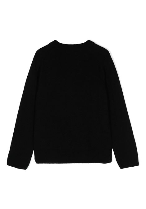 BALMAIN KIDS Pullover Nero Con Logo E Bottoni - BALMAIN KIDS