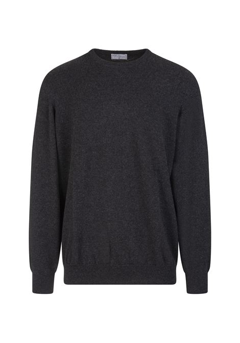 FEDELI Pullover Slim Fit In Cashmere Antracite - FEDELI