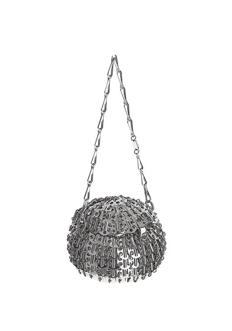 RABANNE Borsa Ball Small 1969 Silver - RABANNE