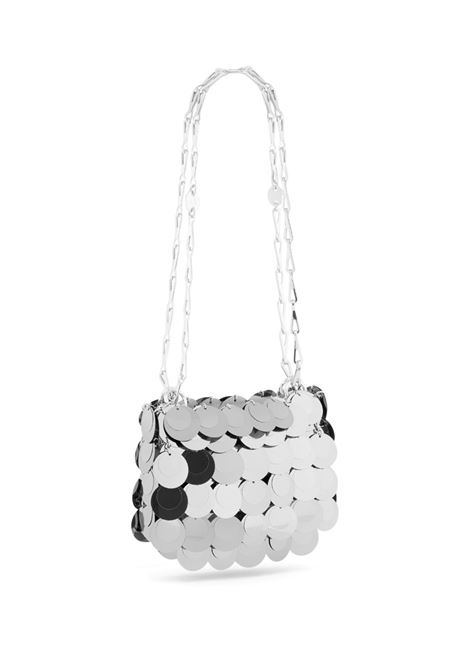 RABANNE Borsa Nano Sparkle Argento - RABANNE