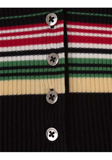 RABANNE Top Stile Polo A Righe Multicolore - RABANNE