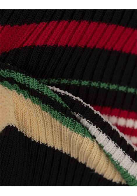 RABANNE Top Stile Polo A Righe Multicolore - RABANNE