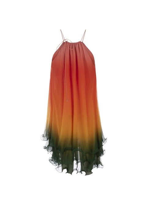 CASABLANCA Rainbow Gradient Cocktail Dress - CASABLANCA