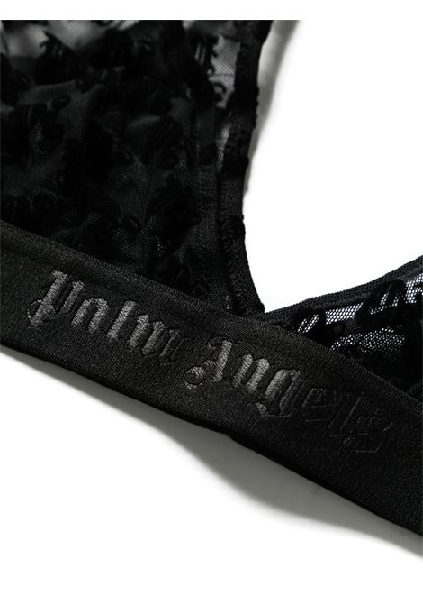 PALM ANGELS Reggiseno Nero Con Monogramma - PALM ANGELS