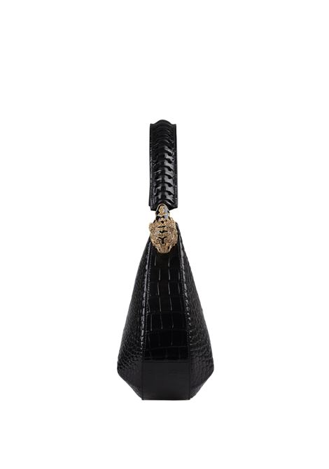 ROBERTO CAVALLI Roar Bag A Spalla In Pelle Nera - ROBERTO CAVALLI