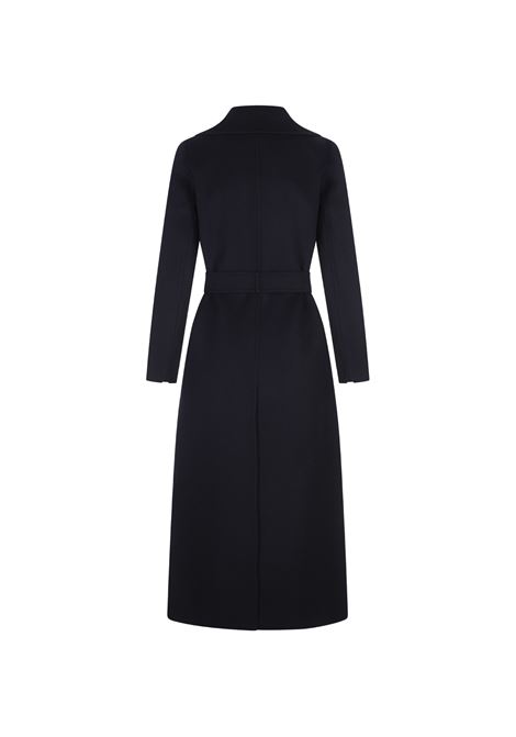 S MAX MARA Cappotto Lungo Poldo Blu - S MAX MARA