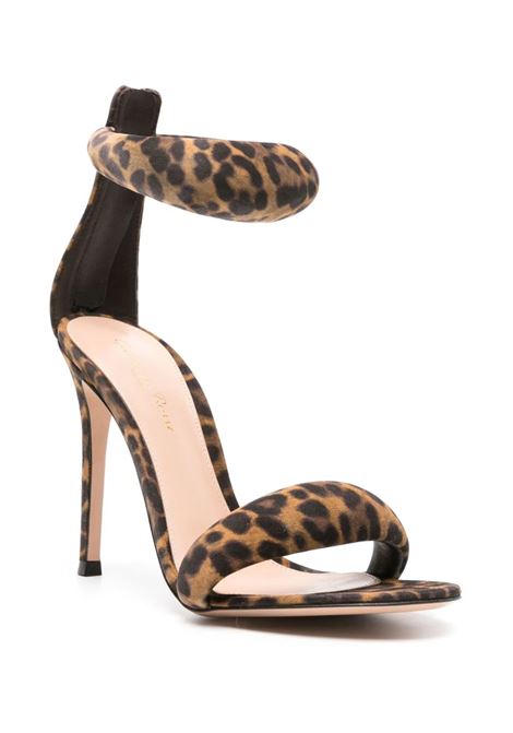 GIANVITO ROSSI Sandali Bijoux In Suede Leopardato - GIANVITO ROSSI