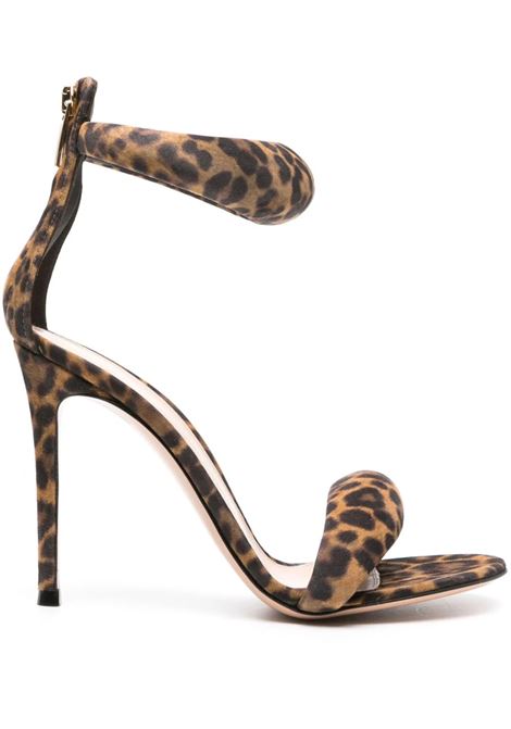GIANVITO ROSSI Sandali Bijoux In Suede Leopardato - GIANVITO ROSSI