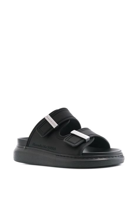 ALEXANDER MCQUEEN Sandali Hybrid In Nero E Argento - ALEXANDER MCQUEEN