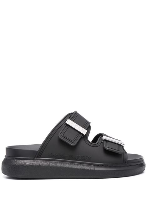 ALEXANDER MCQUEEN Sandali Hybrid in Nero e Argento - ALEXANDER MCQUEEN