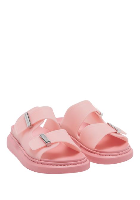 ALEXANDER MCQUEEN Sandali Hybrid In Rosa E Argento - ALEXANDER MCQUEEN