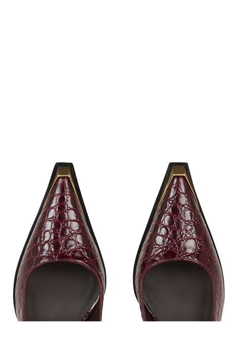 ETRO Sandali Platform Mary Jane In Pelle Stampata Nera - ETRO