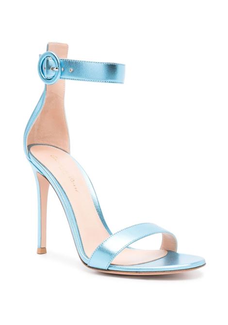 GIANVITO ROSSI Sandali Portofino 105 Blu - GIANVITO ROSSI