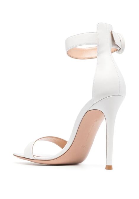 GIANVITO ROSSI Sandali Portofino 105 In Nappa Bianca - GIANVITO ROSSI