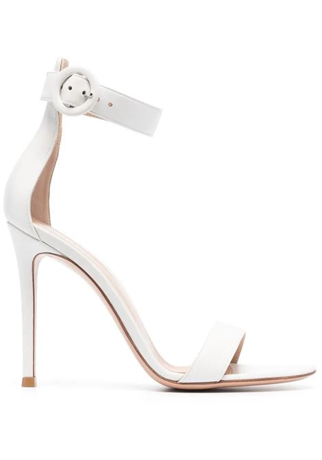GIANVITO ROSSI Sandali Portofino 105 In Nappa Bianca - GIANVITO ROSSI