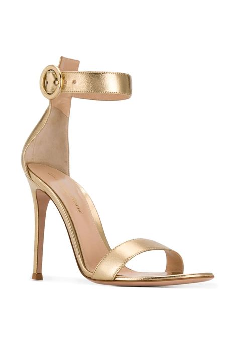 GIANVITO ROSSI Sandali Portofino 105 Oro - GIANVITO ROSSI