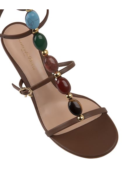 GIANVITO ROSSI Sandali Shanti 70 In Nappa Cuoio - GIANVITO ROSSI