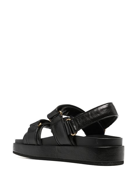 TORY BURCH Sandali Sportivi Kira In Pelle Nera - TORY BURCH