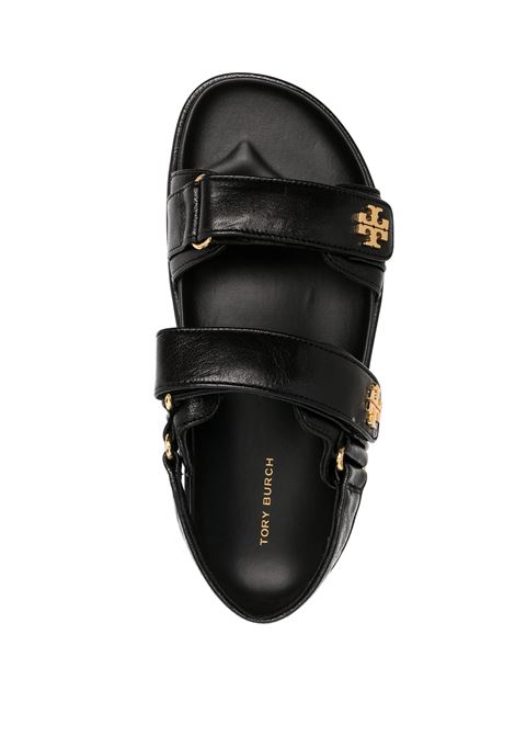TORY BURCH Sandali Sportivi Kira In Pelle Nera - TORY BURCH