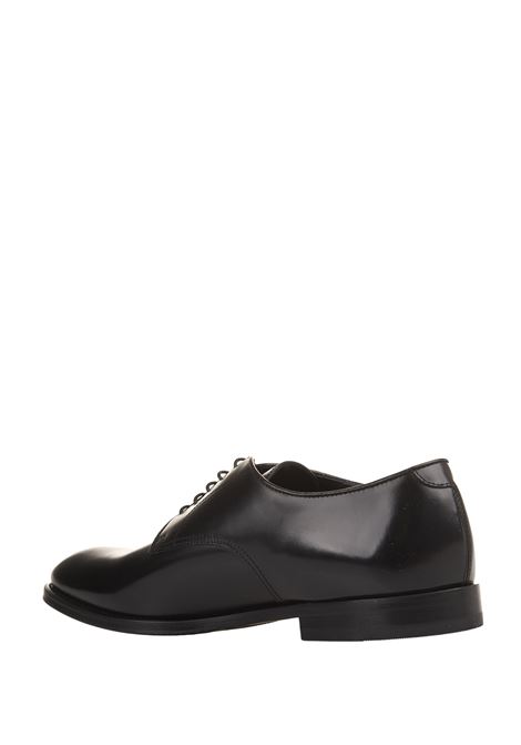 DOUCAL Scarpe Stringate Oxford In Pelle Nera - DOUCAL'S