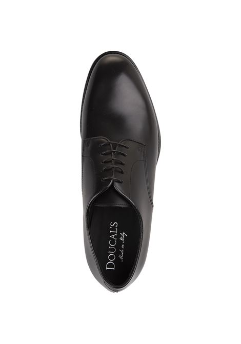 DOUCAL Scarpe Stringate Oxford In Pelle Nera - DOUCAL'S