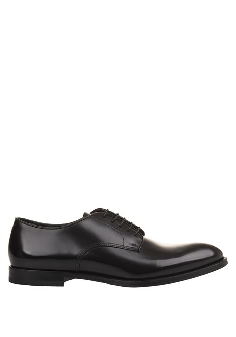 DOUCAL Scarpe Stringate Oxford In Pelle Nera - DOUCAL'S