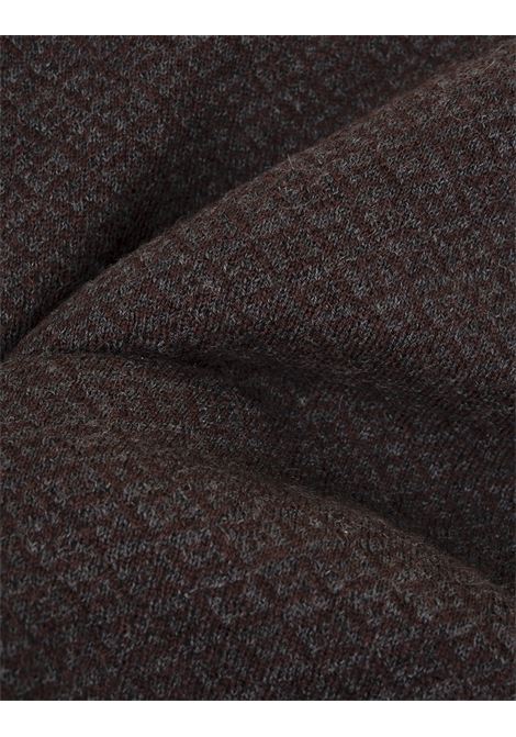 KITON Sciarpa In Cashmere Marrone Con Motivo Jacquard - KITON
