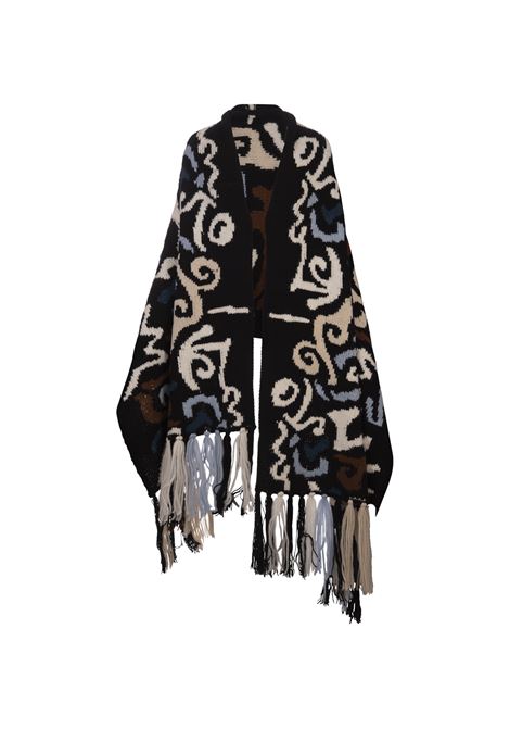 ERMANNO SCERVINO Sciarpa In Misto Alpaca Con Fantasia Jacquard - ERMANNO SCERVINO