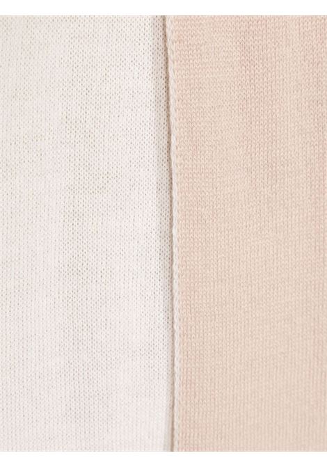 PALM ANGELS Sciarpa Reversibile Rosa E Bianco Con Logo - PALM ANGELS