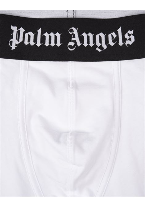 PALM ANGELS Set Di 2 Boxer In Nero E Bianco Con Banda Logo - PALM ANGELS