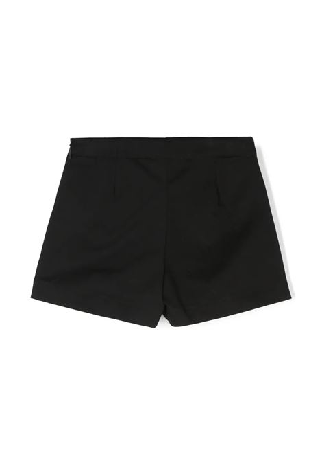EMILIO PUCCI JUNIOR Shorts-Gonna Neri Con Tasca Stampata - EMILIO PUCCI JUNIOR