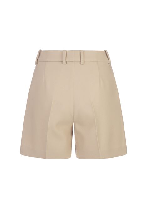 ERMANNO SCERVINO Shorts In Lana Vergine Beige - ERMANNO SCERVINO