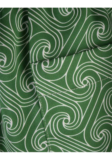 CASABLANCA Shorts In Seta Column Monogram - CASABLANCA