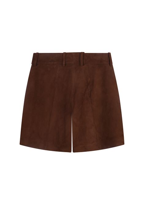 ERMANNO SCERVINO Shorts In Suede Marrone - ERMANNO SCERVINO