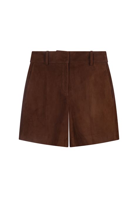 ERMANNO SCERVINO Shorts In Suede Marrone - ERMANNO SCERVINO