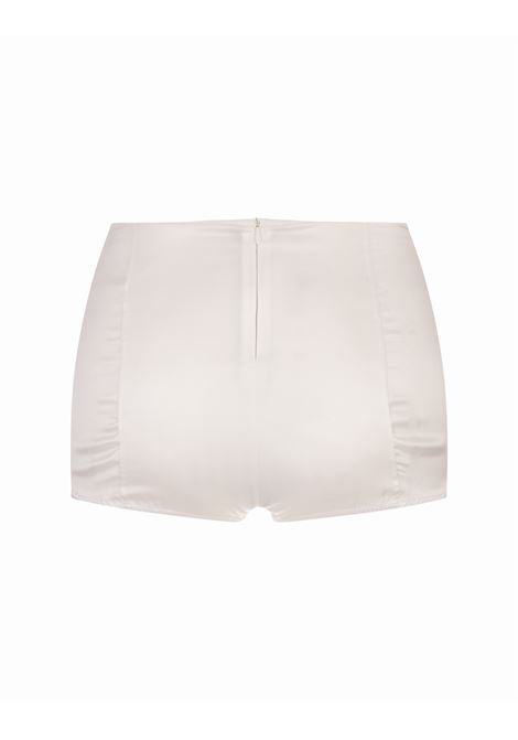 ERMANNO SCERVINO Shorts-Lingerie In Seta Bianca - ERMANNO SCERVINO