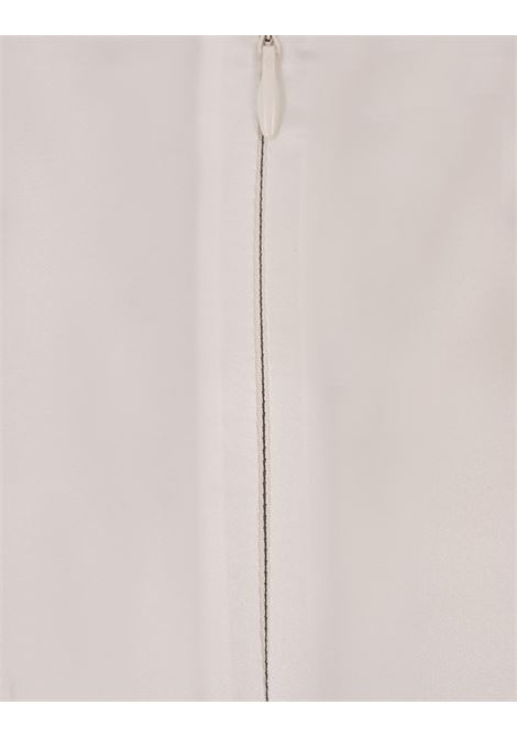 ERMANNO SCERVINO Shorts-Lingerie In Seta Bianca - ERMANNO SCERVINO