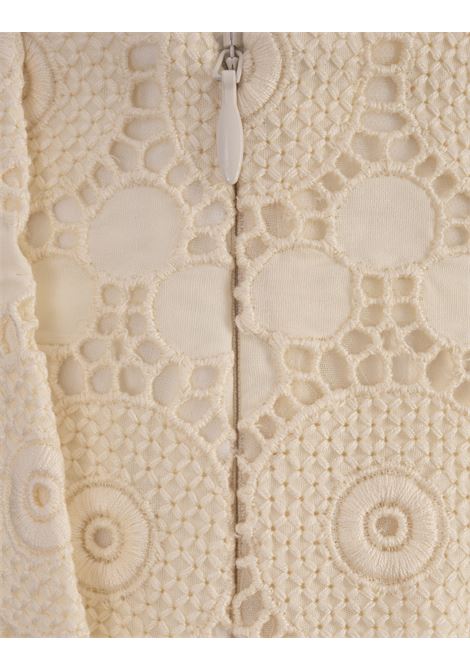 LA DOUBLE J Shorts Margarita In Evil Eye Ivory In Macrame - LA DOUBLE J