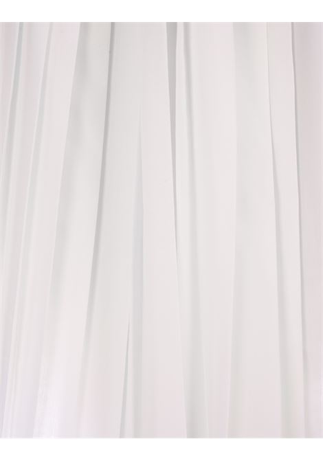 RABANNE Shorts Plissettati Bianchi Con Borchie - RABANNE