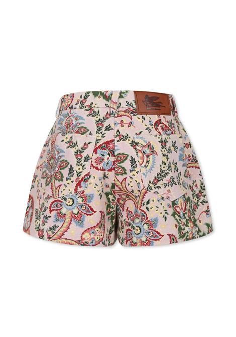ETRO KIDS Shorts Rosa Con Motivo Paisley Floreale - ETRO KIDS