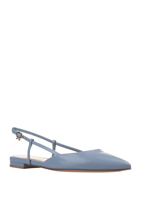 GIANVITO ROSSI Slingbacks Ascent 05 In Nappa Azzurra - GIANVITO ROSSI