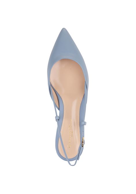 GIANVITO ROSSI Slingbacks Ascent 05 In Nappa Azzurra - GIANVITO ROSSI