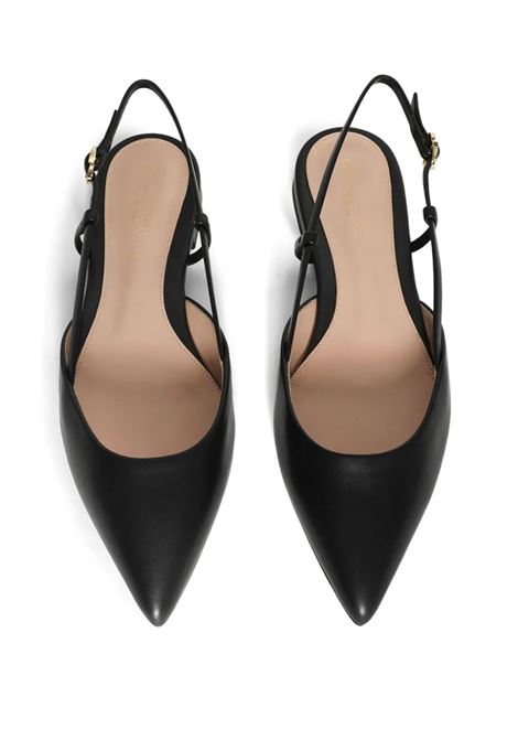 GIANVITO ROSSI Slingbacks Ascent 05 In Pelle Nera - GIANVITO ROSSI