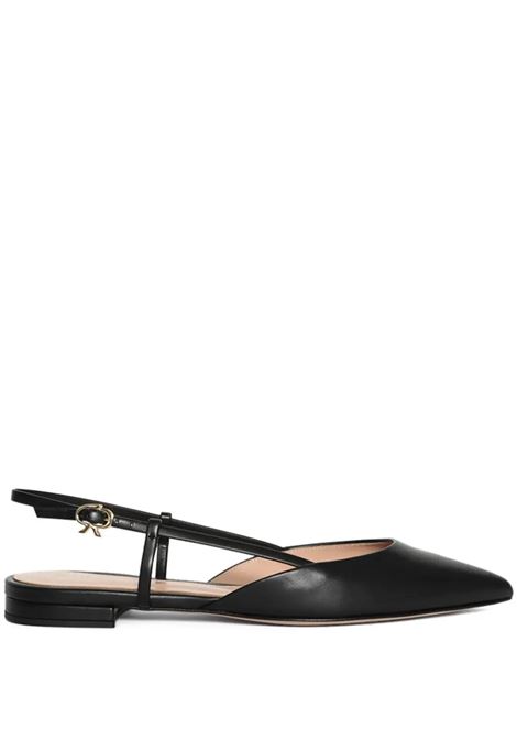 GIANVITO ROSSI Slingbacks Ascent 05 In Pelle Nera - GIANVITO ROSSI