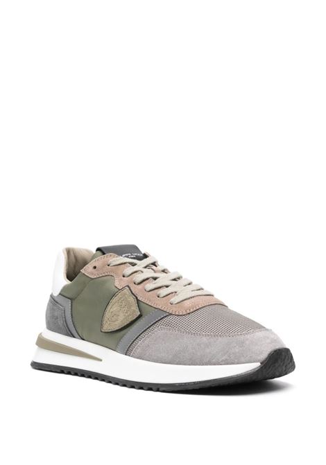 PHILIPPE MODEL Sneaker Basse Tropez 2.1 - Verde Oliva/Multicolore - PHILIPPE MODEL