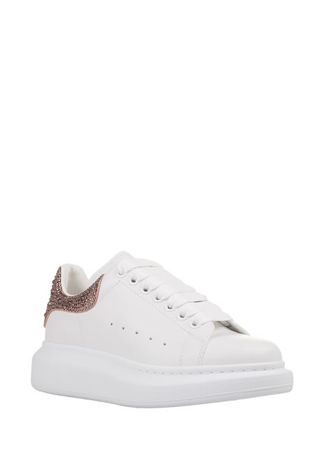 ALEXANDER MCQUEEN Sneaker Oversize In Bianco/Rosa Ciliegia - ALEXANDER MCQUEEN