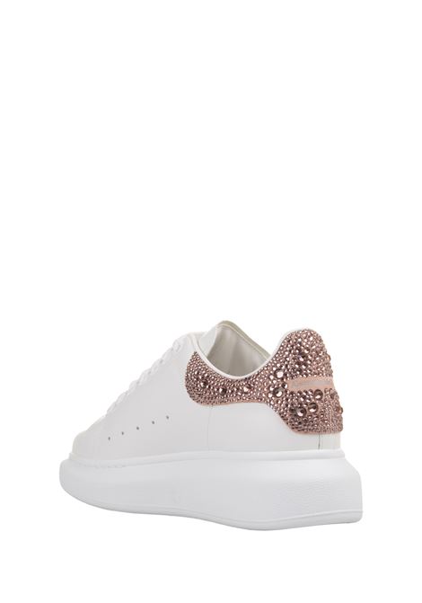 ALEXANDER MCQUEEN Sneaker Oversize In Bianco/Rosa Ciliegia - ALEXANDER MCQUEEN